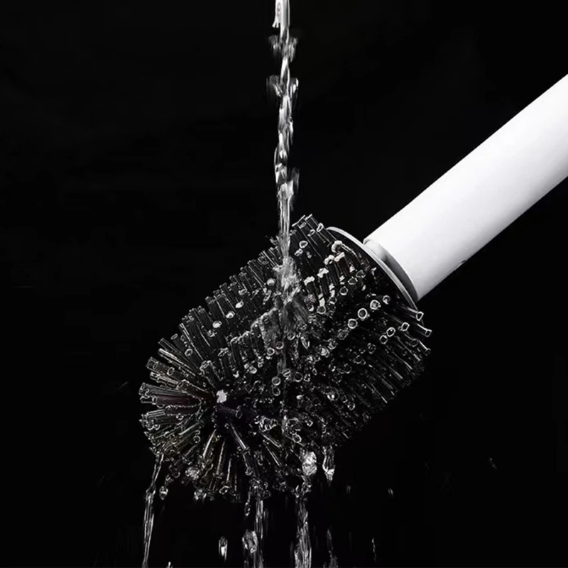 

USB Rechargeable Toilet Brush with Ergonomic Handle & Removable Cleaning Head HX6C