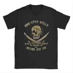 Men's T-Shirts Goonies One-Eyed Willy Novelty Cotton Tee Shirt Short Sleeve T Shirt Round Neck Clothes Printing