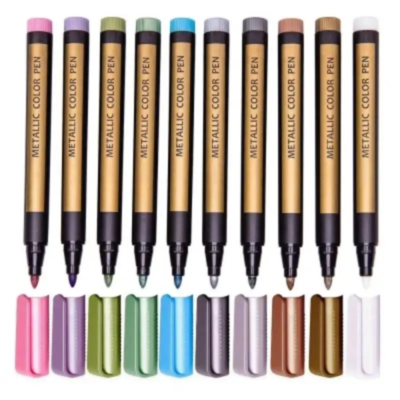 

Painting-Magic Colorful Metallic Marker Pensdouble Line Outline Pen Magic Marker Penpainting Writing School SuppliesDouble Line