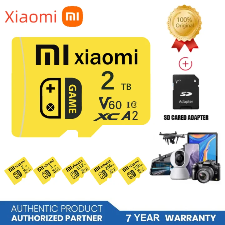 Xiaomi 2TB Micro TF karta SD 1TB Mini karta pamięci 512GB 256GB 128GB z pamięcią Flash karty wideo TF karty do smartfona/aparatu