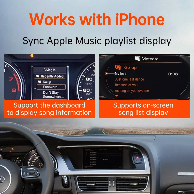 GITANK Bluetooth 5.0 Car Kit สําหรับ Mercedes-Benz,Media Music Interface อะแดปเตอร์ไร้สาย,ใช้งานร่วมกับ iPhone Android สมาร์ทโฟน