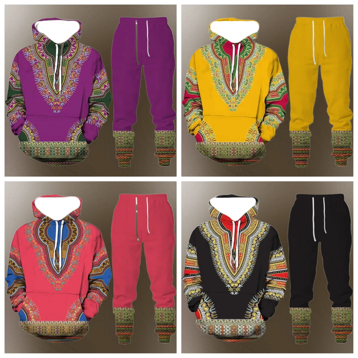

2025 Winter and Autumn Hot Sale New 3D Printed Sweatpants and Hoodie Set Sportswear Men's Clothing Set Street Sportswear