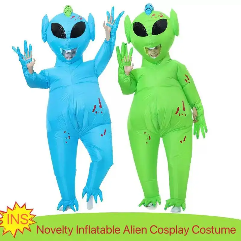 Novelty Inflatable Alien Cosplay Costume Cute Bar Birthday Party Performance Clothing Cartoon Walking Carnival Party Photo Props