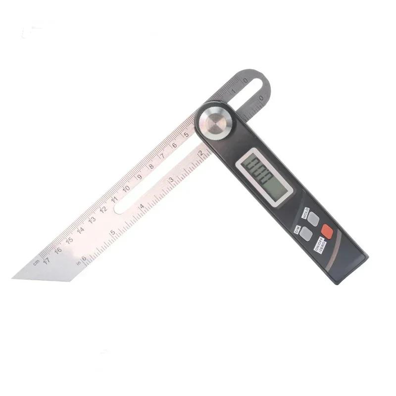 Stainless Steel Digital Protractor Gauge 360 Degree Electronic Level T Bevel LCD Display Angle Finder Protractor Measuring Tools