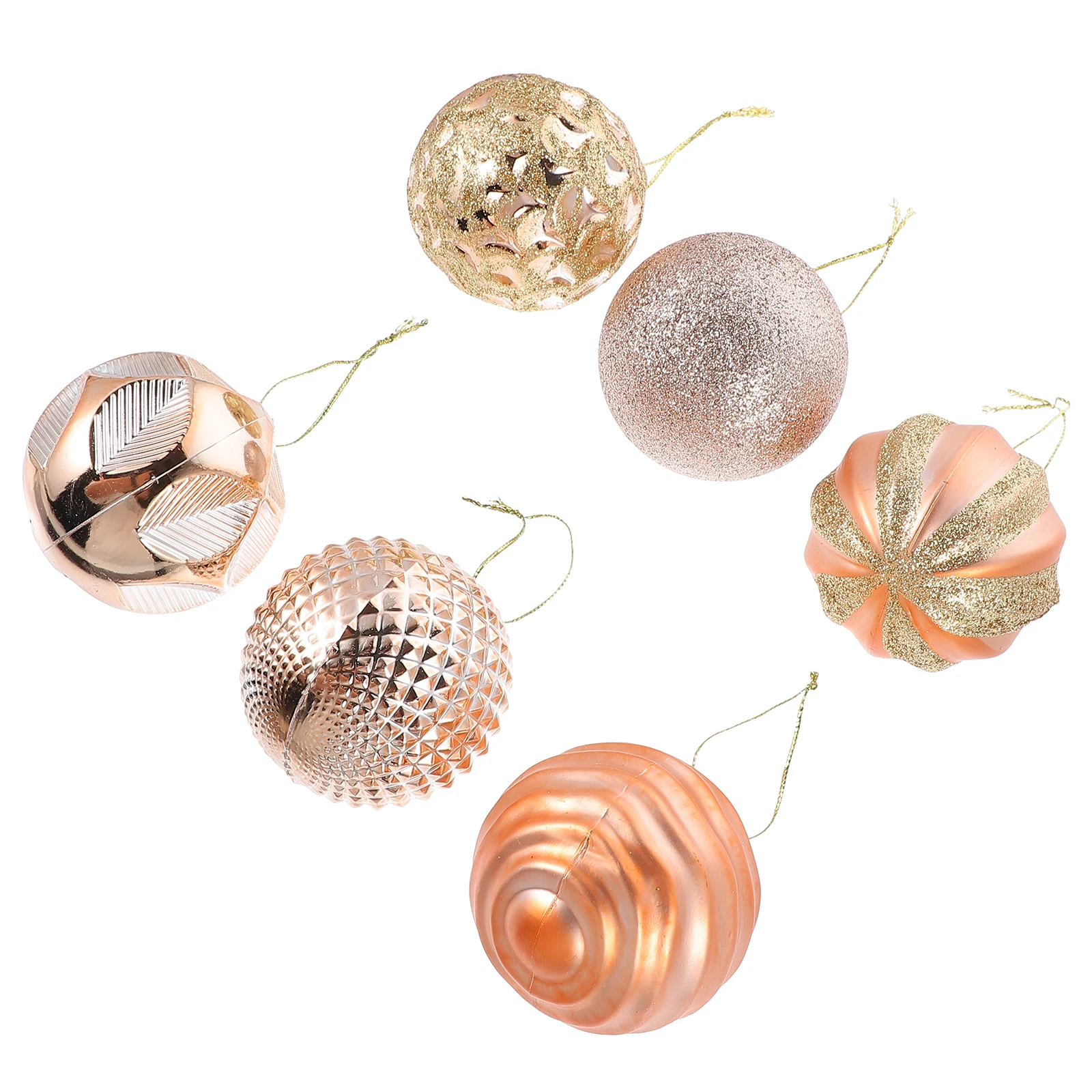 

16pcs Christmas Tree Decoration Colorful Balls Hanging Ornaments Reusable Miniature Plastic Holiday Pendant Adornment