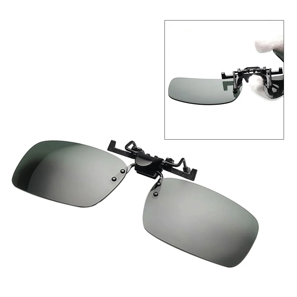 قطعتان من عدسات الراتنج المستقطبة القابلة للتعديل للقيادة الليلية والرياضات الخارجية مقاس كبير L أصفر رمادي #3