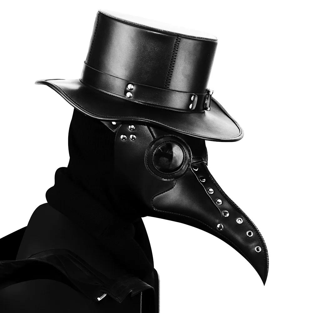 Grappige latex steampunk pest dokter vogel masker cosplay lange neus halloween maskerade kostuum rekwisieten