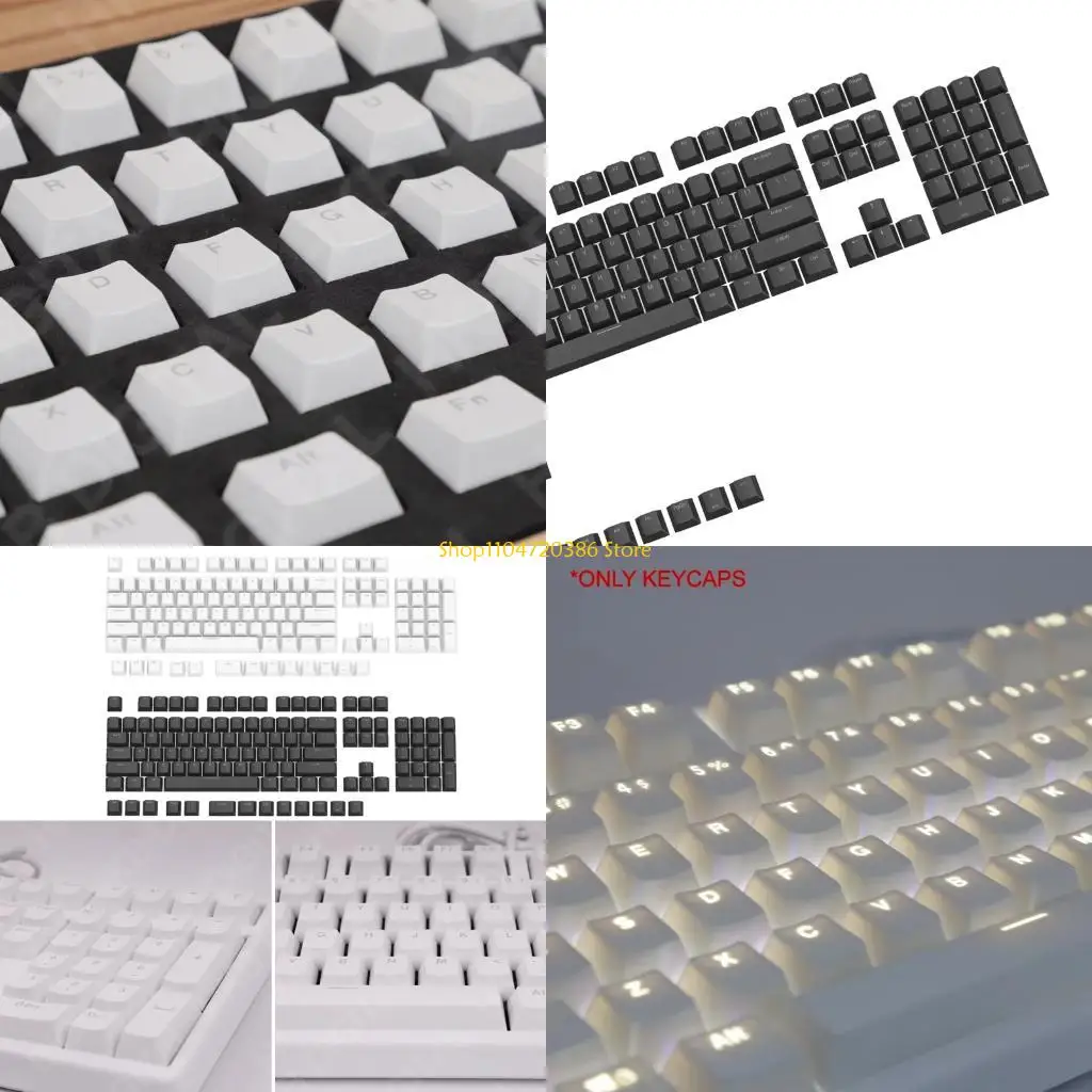 K0EA High Transparency ABS Keycaps Set for Mechanical Keyboards OEM Height Profile