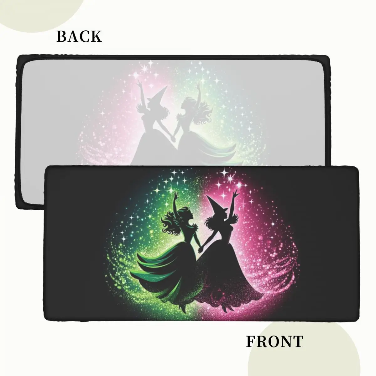 Elphaba And Glinda Wicked The Musical Custom Rectangular Tablecloth Waterproof Table Cover for Dining Events Table Cloth