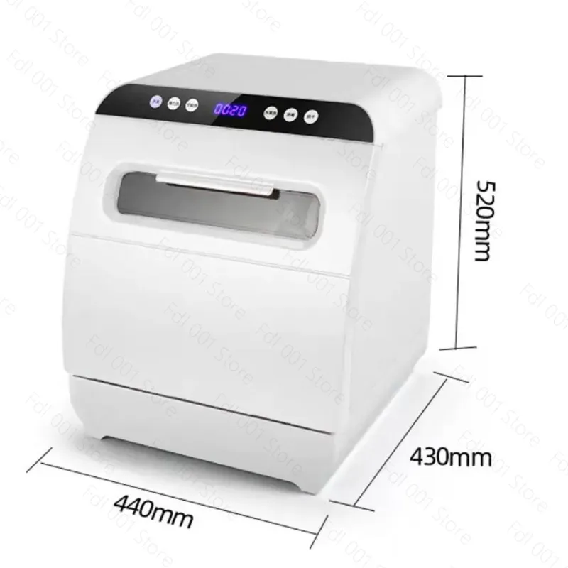 Household Dishwasher Fully Automatic Dishes Disinfection Machine Smart Desktop Cupboard Kitchen Tableware Washer