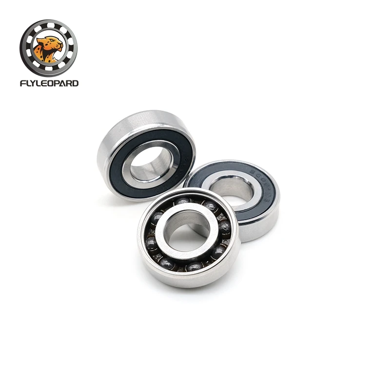 Łożysko ceramiczne hybrydowe S6001RS 12x28x8 mm ABEC-9 1 szt. Suport rowerowy i części zamienne 6001 2RS Łożyska kulkowe Si3N4 6001-2RS