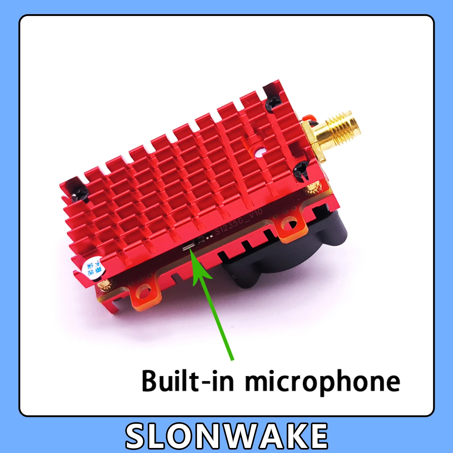 SLONWAKE 5.8G 2W VTX FPV 1800TVL Camera Starlight Night 7" 1024*600px LCD Monitor with DVR for RC Drone view 5