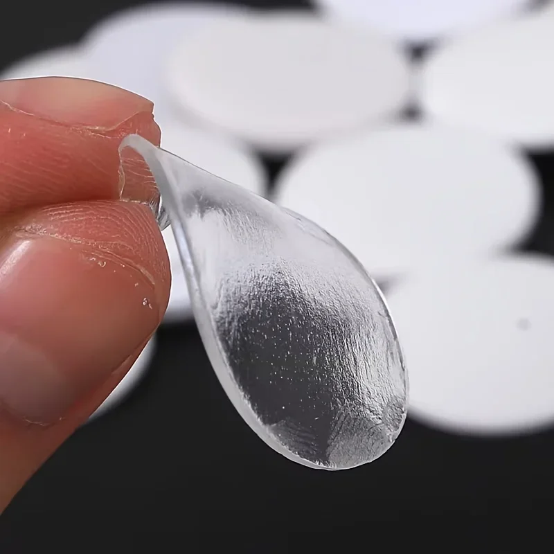 Student Double Sided Round Dot Stickers, Transparent No Trace High Viscosity Adhesive, Multifunctional Fixed Dots