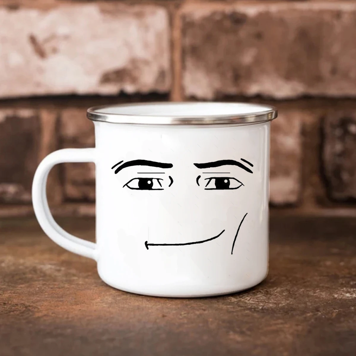 Woman Face Mug Funny Man Enamel Mug Woman Face Travel mug Coffee Mug Cute Gamer Birthday Gift