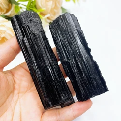 Natural Black Tourmaline Specimen Crystal Rock Stone Magic Eliminate Magnetism Mineral Gemstone Energy Healing decor Gift