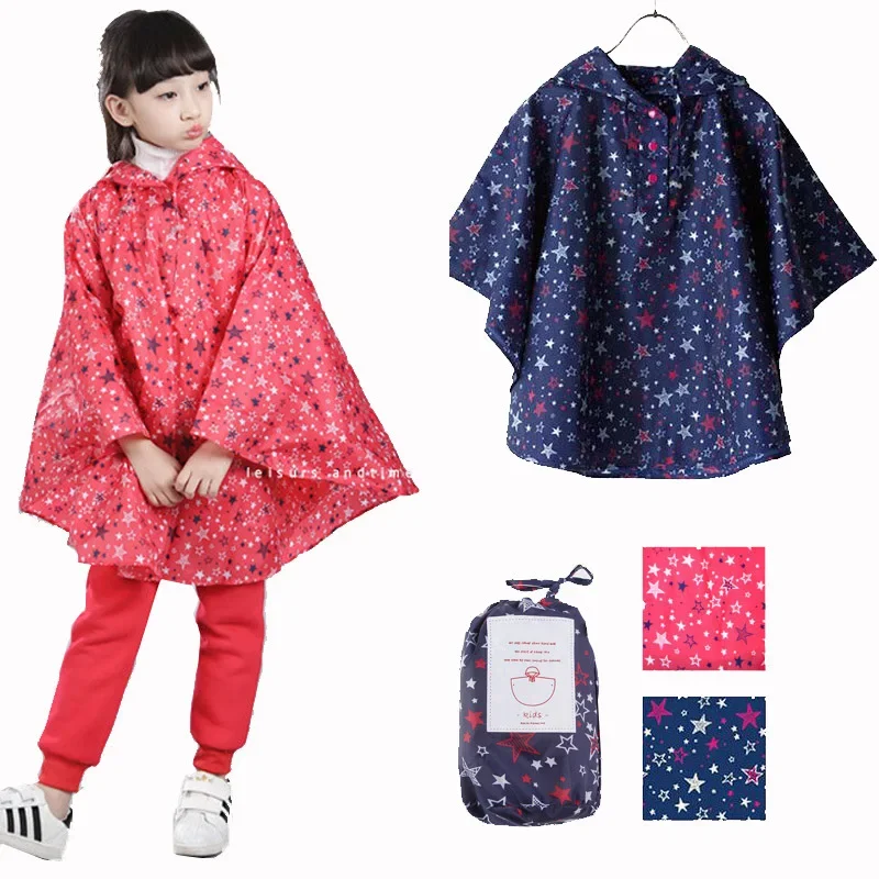 Children Raincoat Kids for Girls Boys Cute Waterproof  Hooded Impermeable Kid Raincoats Child Rain Coat Cover Poncho Rainwear