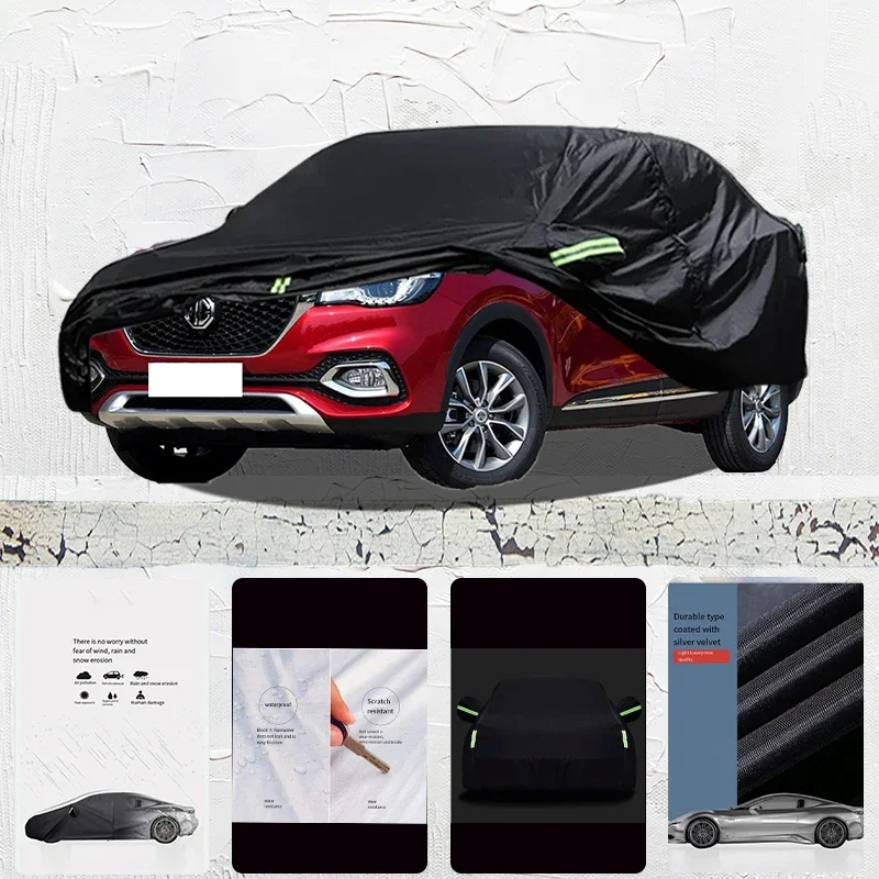 

For MG HS Anti-UV Sun Shade Rain Snow Resistant Dustproof Black cover Car umbrella Full Car Cover Outdoor Protection