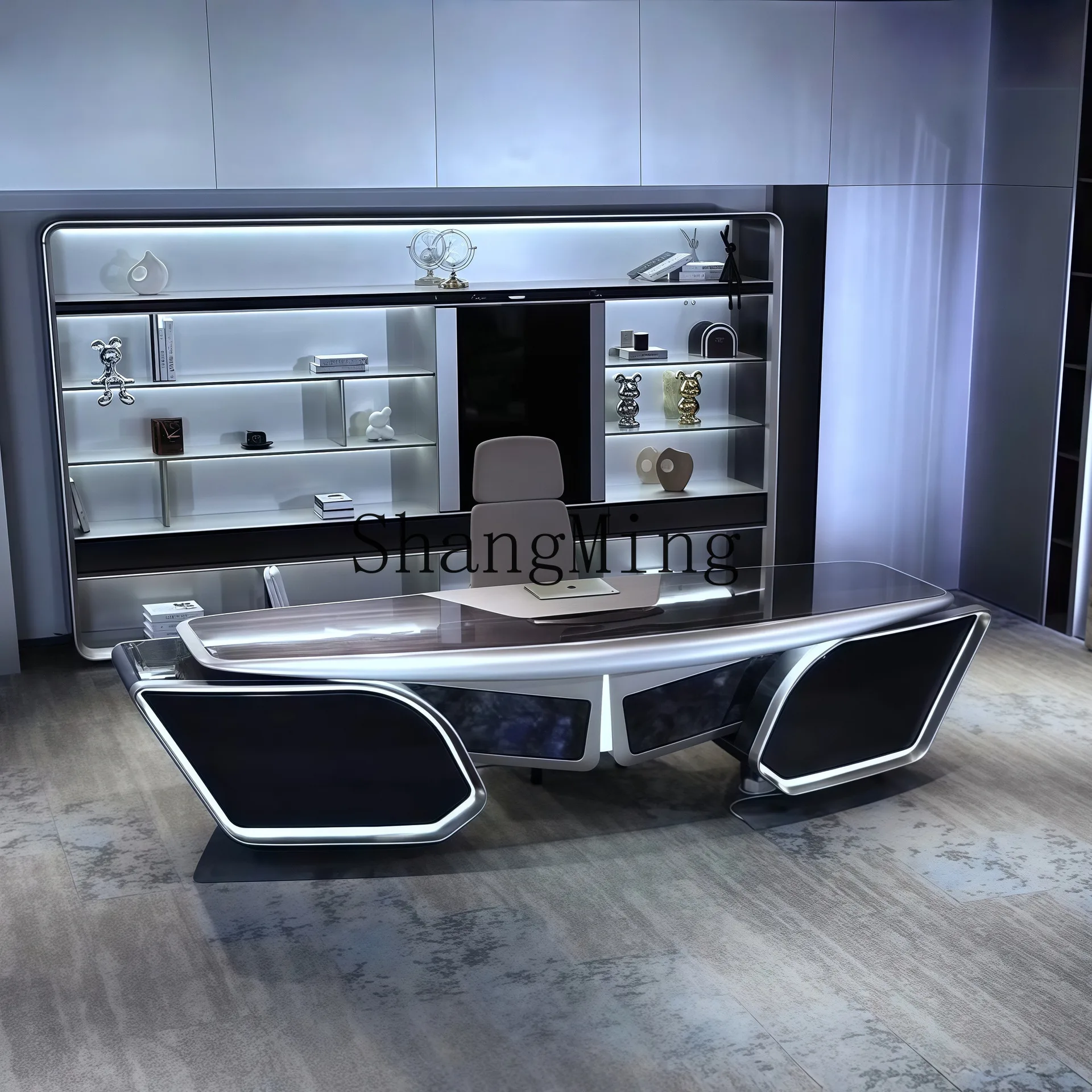 DSA minimalist president office desk and chair combination modern light luxury boss table creative simplicity