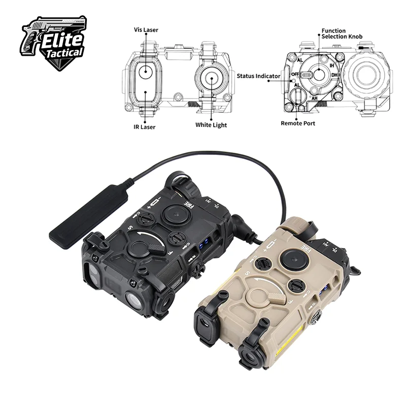 WADSN تكتيك مصباح يدوي نقطة حمراء تهدف أحمر أخضر أزرق نايلون OGL مؤشر مسدس هواء عسكري Ar 15 ملحقات البندقية 20 مللي متر دليل السكك الحديدية