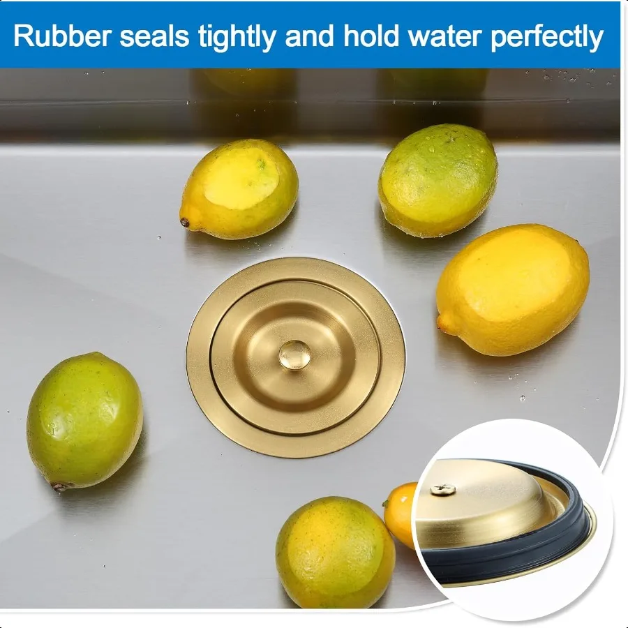 31 2 بوصة حوض المطبخ استنزاف الفولاذ المقاوم للصدأ القابل للإزالة سلة عميقة مصفاة الذهب بالوعة المطبخ استنزاف مع الذيل