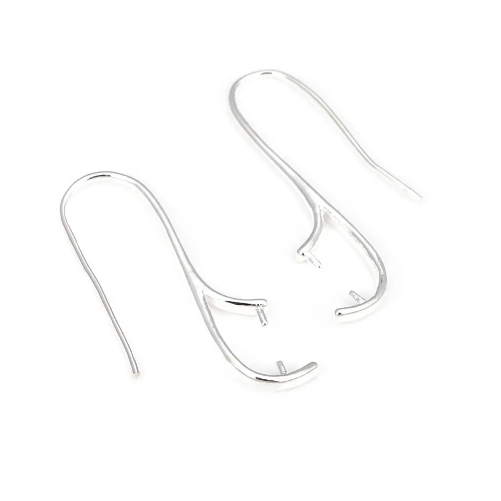 10PCS 18K Gold Color Brass with Clasps Clip Earrings Hooks High Quality Diy Jewelry Making Earrings Accessories for Women