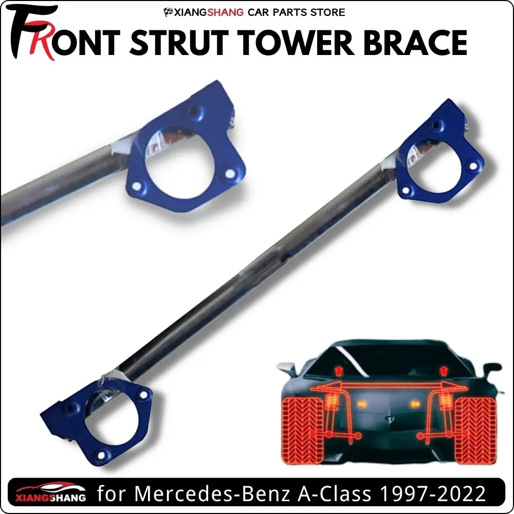 Front Strut Bar Tower Brace for Mercedes-Benz A-Class A200 A260 GLA45 A220 A180 Aluminum Alloy Stabilized Anti-Roll Sway Bar