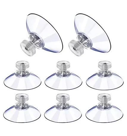 5pcs 32/41/53mm Ronde Sterke Transparante Zuignappen met Schroef Plastic Zuignappen Lijm zuighouder met Schroef Moer