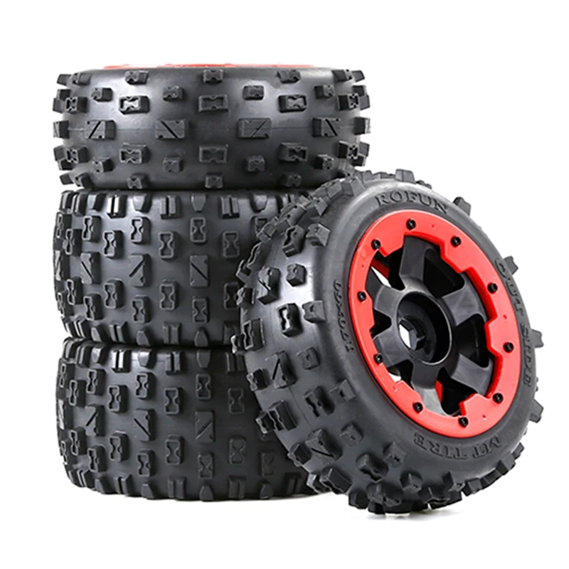 Off-road auto voor- en achterbanden set kit voor 1/5 HPI ROFUN Baja vrachtwagen reserve speelgoedonderdelen