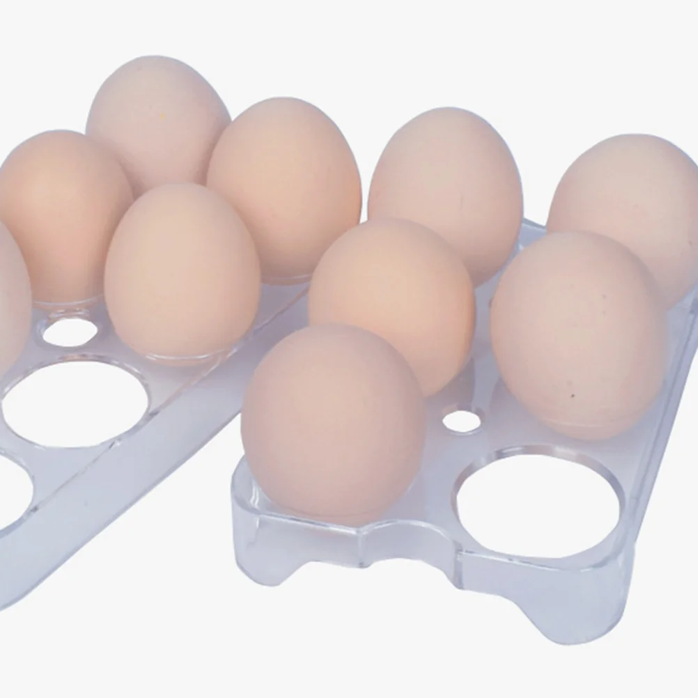 

2 Pcs Egg Shelf Storage Organizer Refrigerator Case Tray Mustard Solution Holder Pp Container Accessory