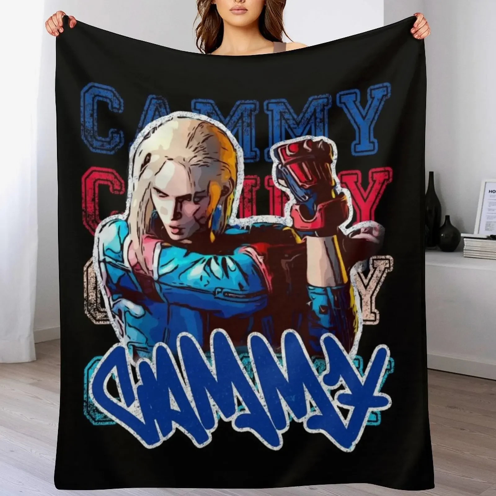 

Sf6 Cammy fan, United Kingdom, British, Throw Blanket Luxury Designer Summer Beddings anime decorative Blankets