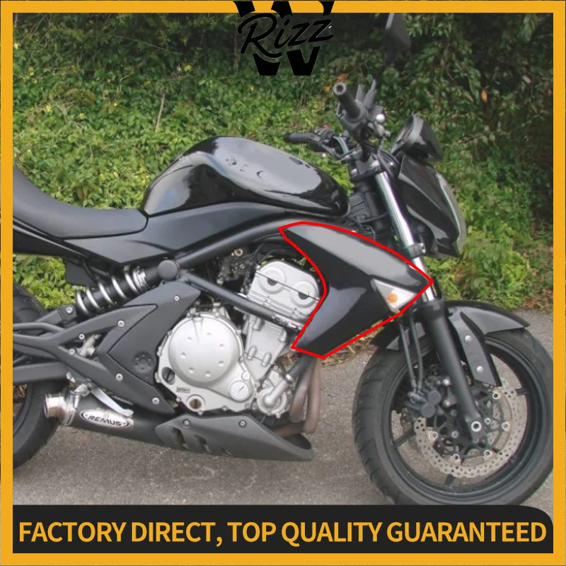 Fit For Kawasaki ER-6N 2009-2011 Motorcycle Front Fairing Radiator Cover Middle Side Panel Cowl Injection ABS ER6N Accessories