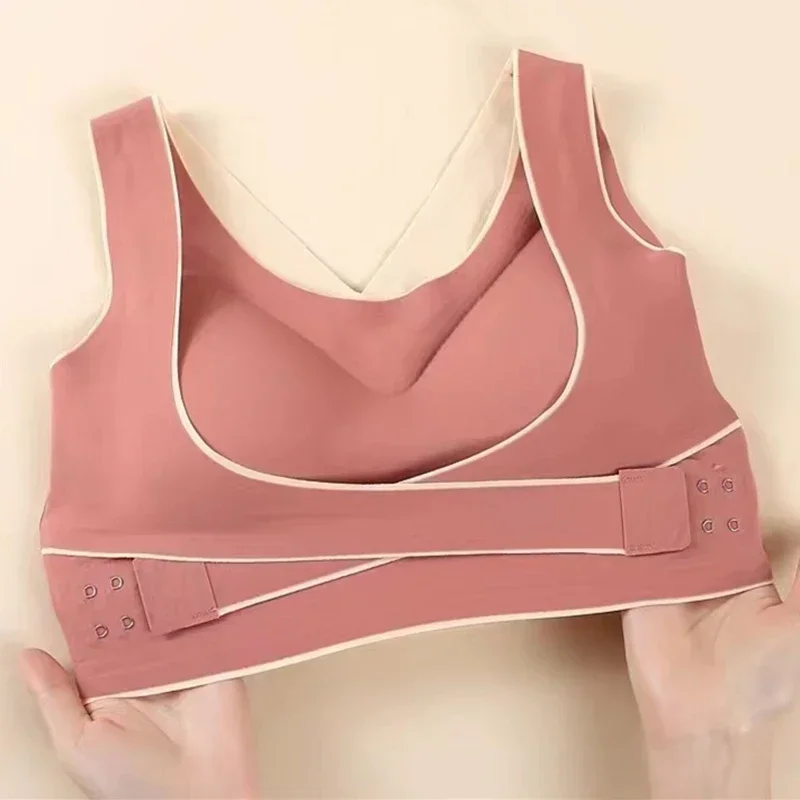 Sports Bra Top Women Front Adjustable Sportswear Gym Yoga Underwear Buckle Wireless Padded Comfy Breathable Workout Fitness Bras view 5