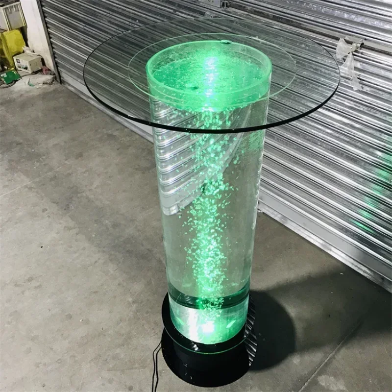Customized led bar table hot sale furniture decor for night club new style water bubble bar table