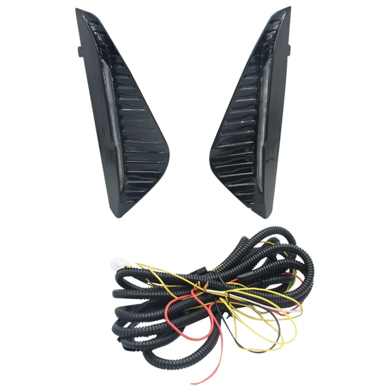 

Прочно для Nissan Sentra Sylphy 2023, крышка дневных ходовых огней, противотуманные фары с желтым указателем поворота