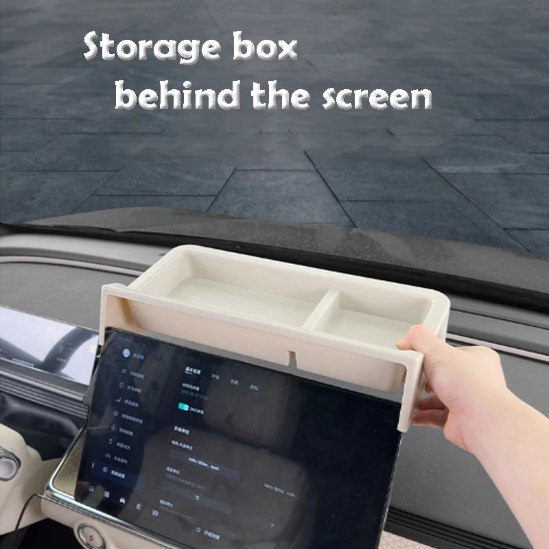 

For Toyota Bz3x 2025 Storage Box Behind The Screen Portable Tidy Car Interior Accessories