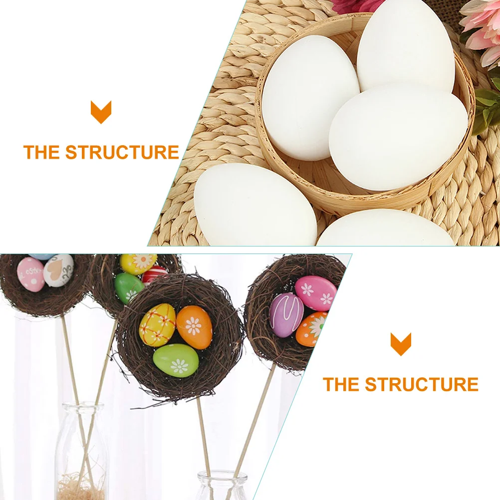 30 Pcs Imitation Eggs DIY Hand Painted Kids Toy Set Children's Painting Hand-painted Plastic Easter Graffiti