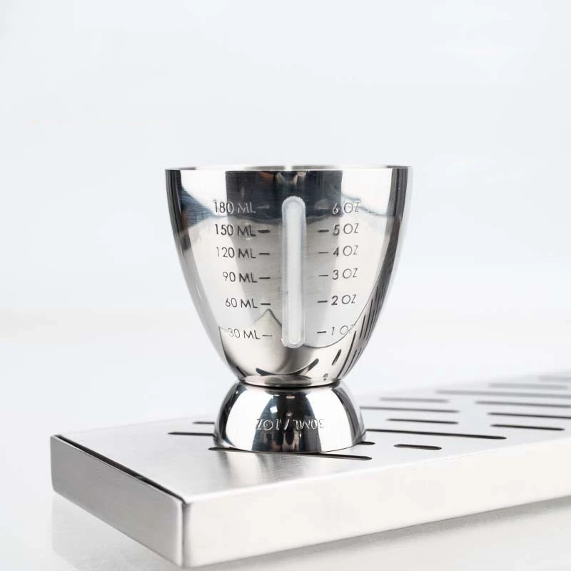 

Bar Cocktail Jigger Measured Double 1-6 oz Measuring Jiggers, Stainless Steel Bar Set