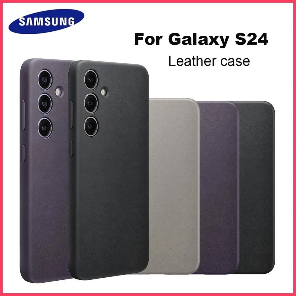 Original SAMSUNG Galaxy S24 Vegan Leather case Genuine Galaxy S24 Vegan Leather Cover For S24 SM-S921B SM-S921W SM-S9210