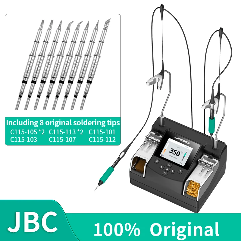 Original JBC NANE-2C Nano Rework Soldering Station Tools With C115 Welding Soldering iron tip