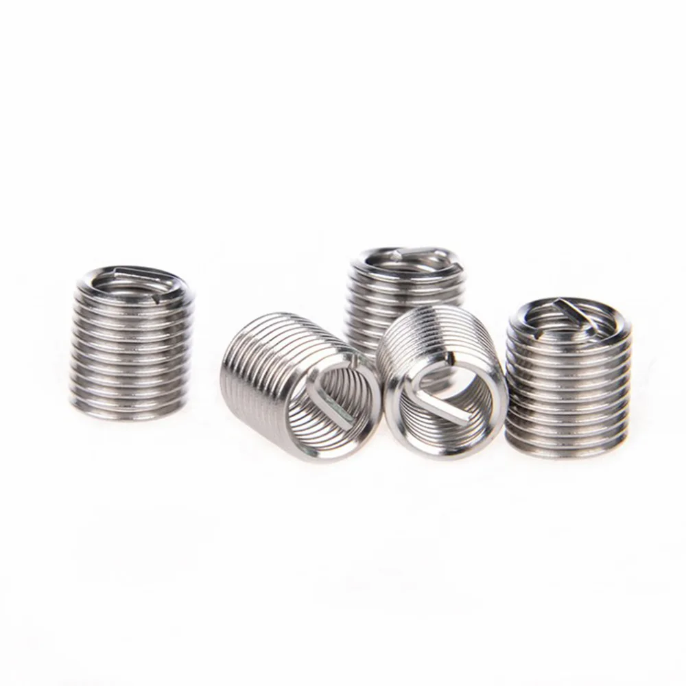 

150pcs Boxed Threaded Sleeve M3-M8 Stainless Steel Repair Wire Teeth Sleeve Threaded Protective Sleeve Screw Combination Set