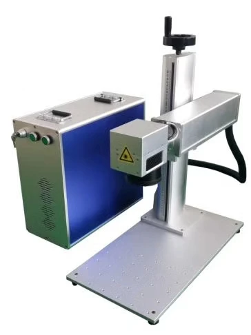 20W 30W portable mini fiber laser marking machine laser marker for metal plastic keyboard jeans