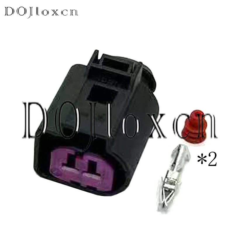 1/5/10/20/50 Sets 2 Pin Female Engine Speaker Housing Auto Generator Plug Socket Connector 1J0973772 For Magotan Sagitar CC