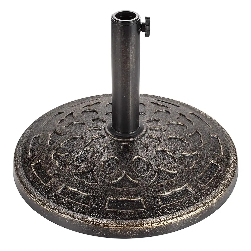 

Patio Umbrella Stand - 31 Lbs 18.9"" Heavy Duty Outdoor Umbrella Base Stand, Market Umbrella Holder For Garden, Backyard, Pool,