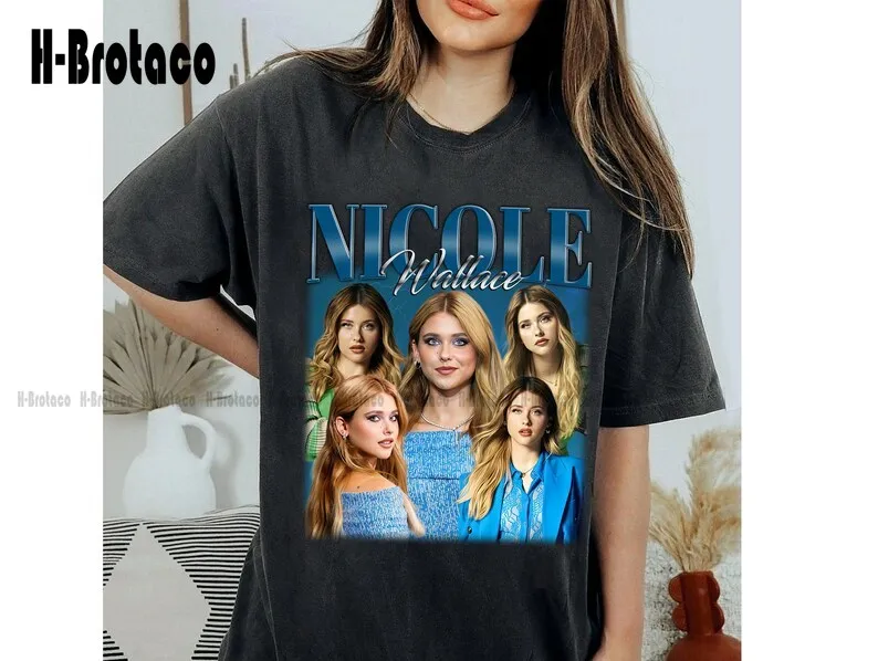 Nicole Wallace T-Shirt, Nicole Wallace Shirt, Retro Nicole Wallace Tees, Vintage  T-Shirt, Birthday Gifts Xs-5Xl