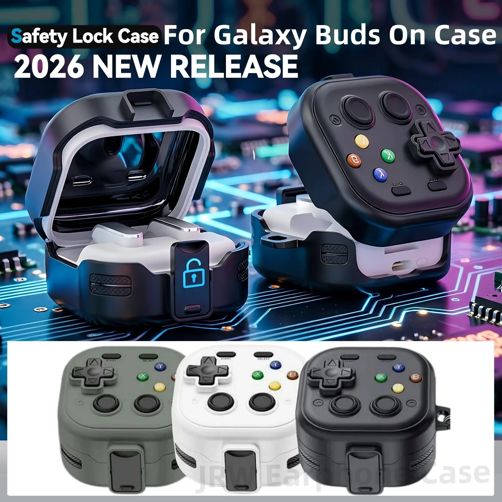 For Samsung Galaxy Buds On (2026 New) with Cleaner Pen 3D Cartoon Game Design Protector Case For Galaxy Buds On/Buds 4/Buds 4Pro