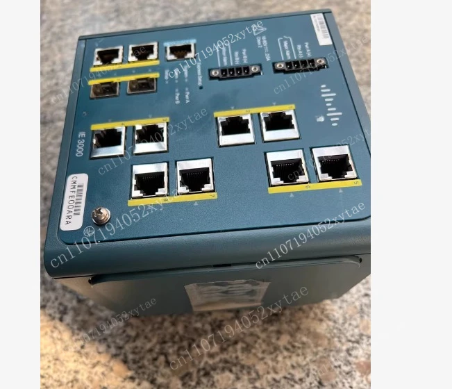 IE-3000-8TC industrial switch, 8 Ethernet ports, functions normally, tested OK