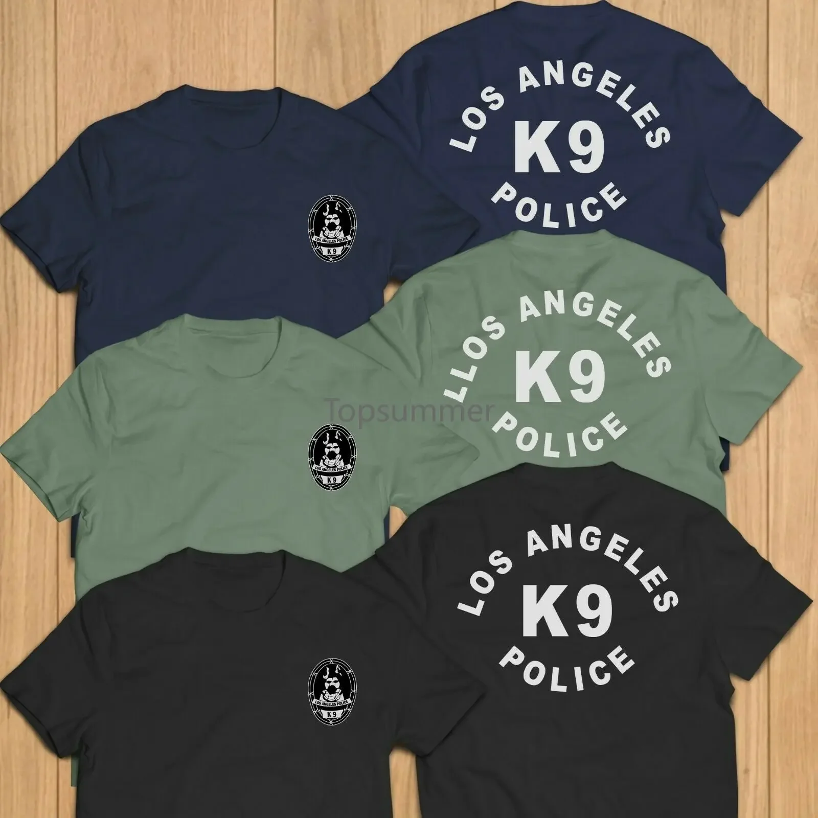 New Los Angeles Police Department Lapd K9 Dog Police Swat T-Shirt Tee Oversized Graphic Tshirts for Women Gifts for Dad