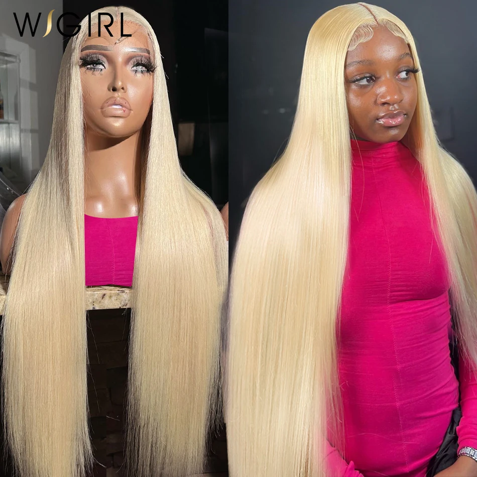 Wigirl 613 Straight HD 13x6 Lace Frontal Wig Honey Blonde 250% 13x4 Lace Front Human Hair Wigs 5x5 Lace Closure Wig For Women