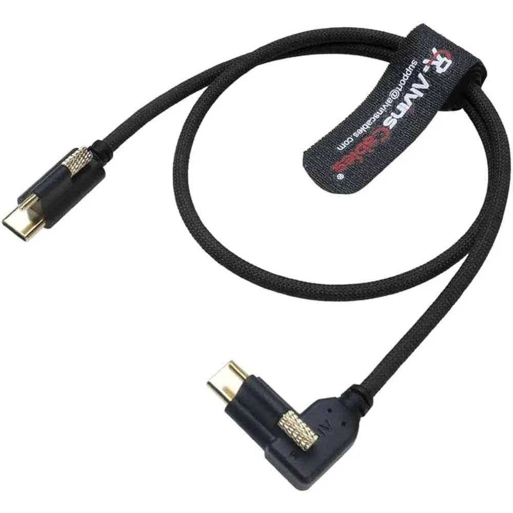 

Кабели Alvin Сверхгибкий запирающийся кабель USB-C с USB-C для передачи данных для монитора Blackmagic Pyxis, URSA Cine EVF, USB-C 3.2