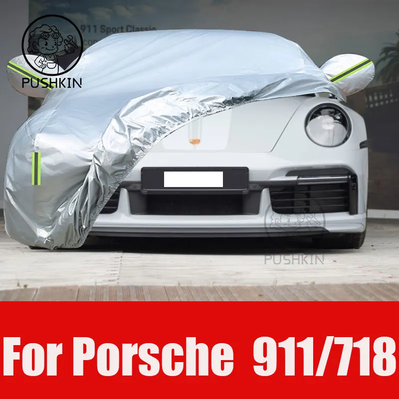 

Full Car Covers Outdoor Sun UV Protection Dust Rain Snow Oxford cloth Protective For Porsche 911 718 Accessories